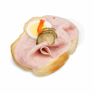 Chlebíček se šunkovým salámem 70g