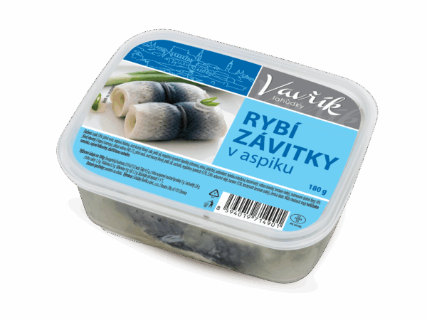 Rybí závitky v aspiku 180g