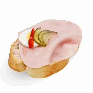 Chlebíček se šunkou 80g