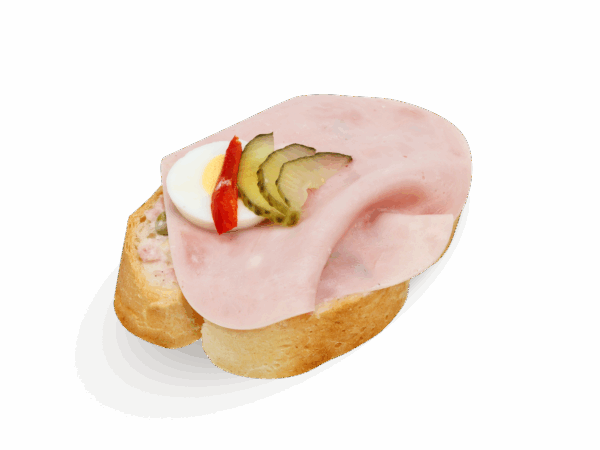 Chlebíček se šunkou 80g