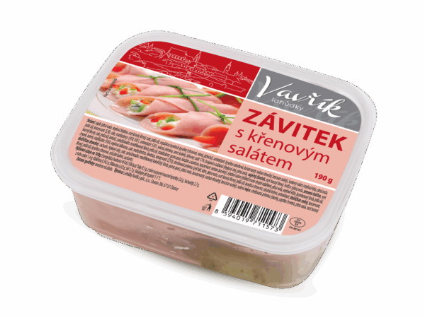 Závitek šunkový s křenovým salátem 190g